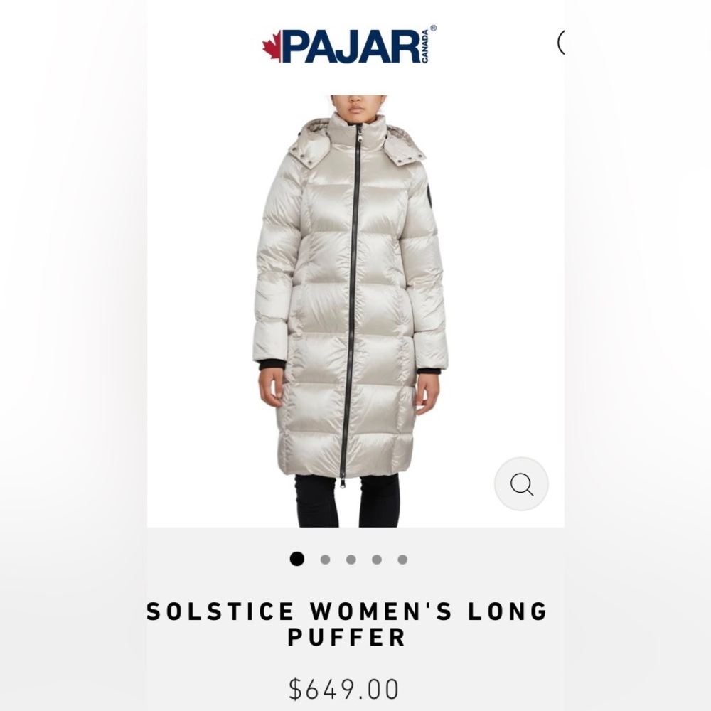 Pajar women’s champagne solstice coat